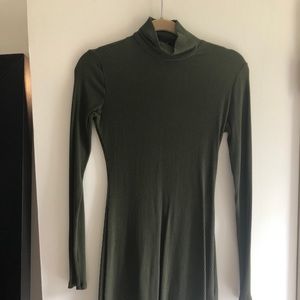 Reformation long sleeve turtle neck dress